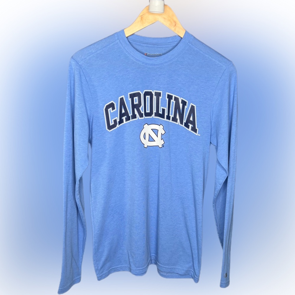 Champion Carolina Tarheels LS T-Shirt ~ Size Mens Small